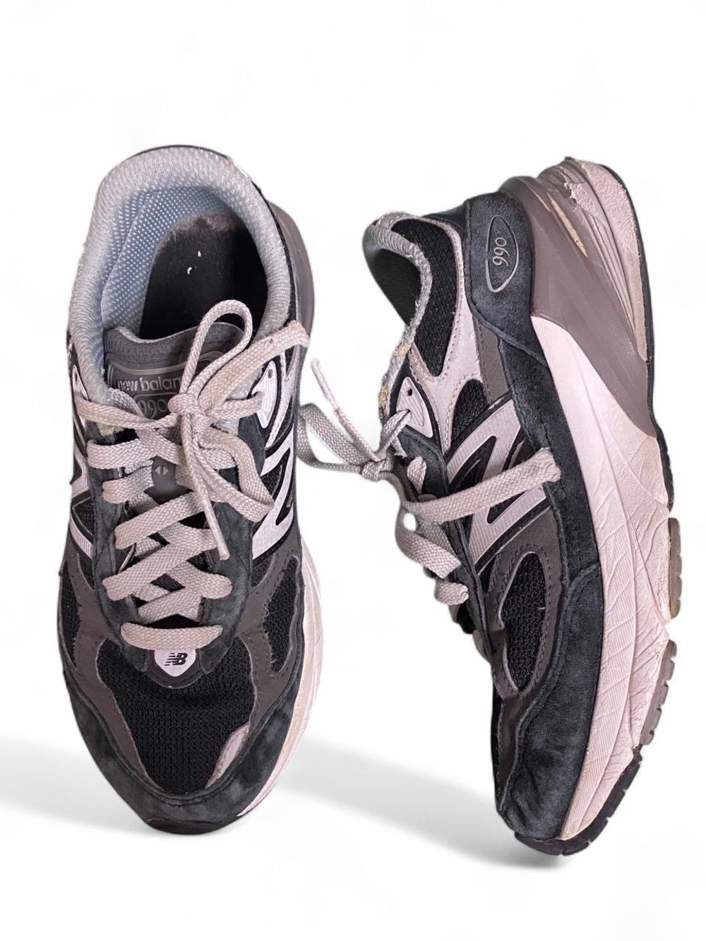 New balance 990 black gray and‎ white sneakers